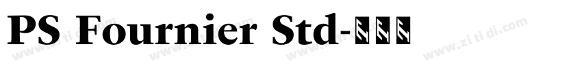 PS Fournier Std字体转换
